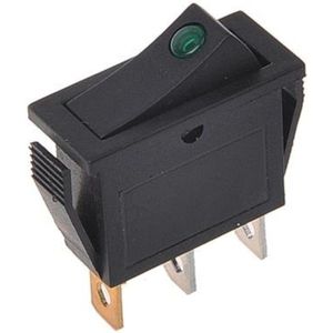 ProPlus Wipschakelaar LED - Groen - 12V/24V - Max. 10A - Compact - Kunststof