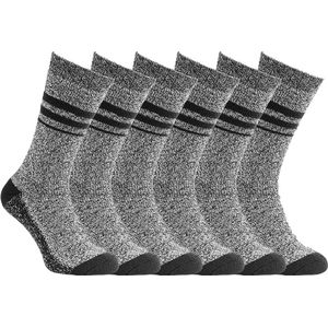 Alaska thermo sokken | 6 paar | Maat: 43-46 | Kleur: Grijs
