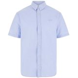 Guess - Ss Seersucker Shirt - Wit Marineblauw - T-shirt
