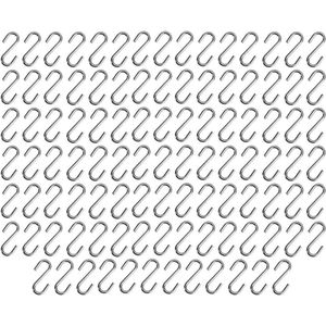 100 stuks mini-S-vormige draadhaken - opbergdoos voor doe-het-zelf handwerk - sieraden sleutelhangers - tags .