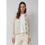 s.Oliver Gebreid vest  crème / grijs