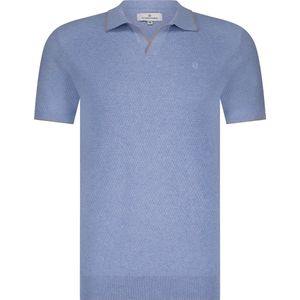 Fellows United Polo structure knit, Premium Light blue (51.3663 - 119)