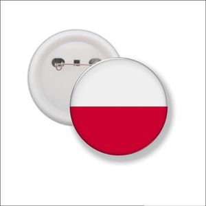 Button Met Speld 58 MM - Vlag Polen