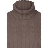 Felix Hardy - Kabelgebreide Coltrui - Bruin - 100% Katoen - Heren