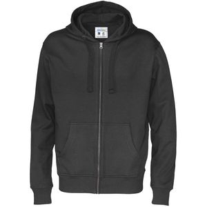 Cottover HOODIE FULL ZIP MAN - GOTS GECERTIFICEERD 141010 - Zwart - S