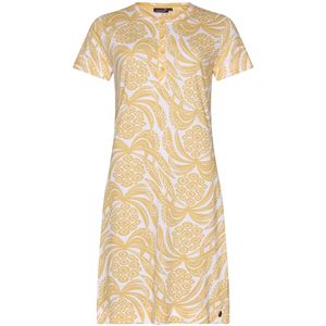 Dames Nachthemd Rebelle - Tropical Jungle - Bio Katoen - Geel - Maat 36