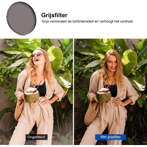 Volledige Kleuren Lens Filter Set van 9 Stuks, 77mm Resin Lens Filters in Rood, Oranje, Blauw, Geel, Groen, Bruin, Paars, Roze, Grijs met 2 Pouches, Camera Lens Accessoires - X01NSK639