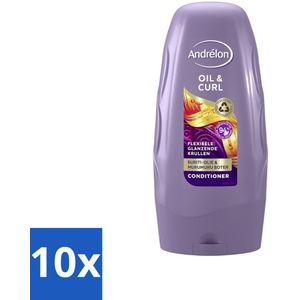 Andrélon - Oil & Curl - Conditioner - 250 ml - Bulkverpakking - 10 stuks