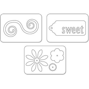 Sizzix Sizzlits Snijmal Set - Sweet Things - 3 stuks