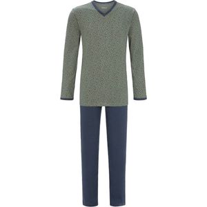 Ringella heren pyjama met V-hals  - 56  - Groen