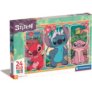 Clementoni Supercolor Disney Stitch Puzzel – Maxi Puzzel – Kinderpuzzel – Vanaf 3 Jaar