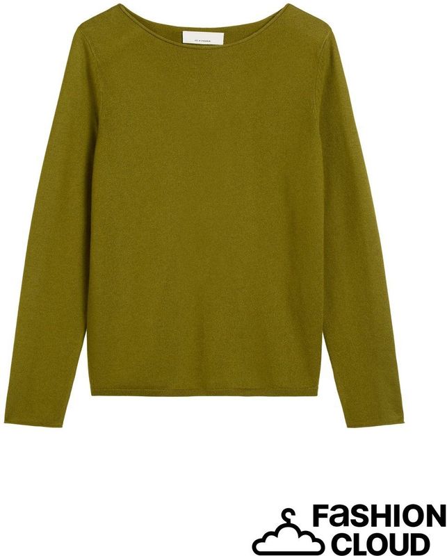 Regular fit gebreide pullover van scheerwolmix