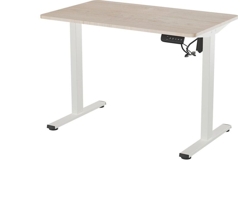 Vestland - Zit-sta Bureau - Elektrisch Verstelbaar - Wit - 100 x 60 CM