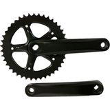 Crankset spieloos 42t staal 18 zwart 170mm - ZWART