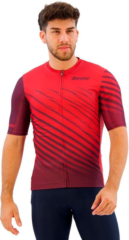 Santini Astro Jersey Fietsshirt (Heren |rood)