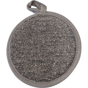 Luxe Natuurlijke Scrub Handschoen - Charcoal - Bamboo & Linnen - Biologisch Afbreekbaar