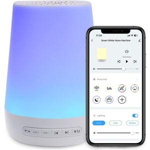 White Noise Machine - Witte Ruis Apparaat - Slaaphulp - Voor Volwassenen, Kinderen en Baby's - Soundspa - Slaaptrainer