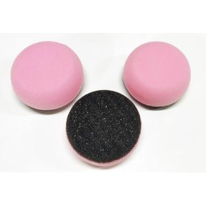 Rojafit Massagespons - Exclusief - Voordeelset 3 Stuks - Rond - Rose/Zwart - Afmeting: Ø 11.5 cm x 6 cm.