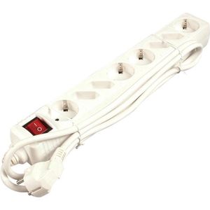 8-way power strip euro / schuko with switch 1.50 m white