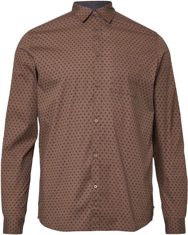 Hemd - Regular Fit - Casual Overhemd - Met Borstzakje - All-over Print