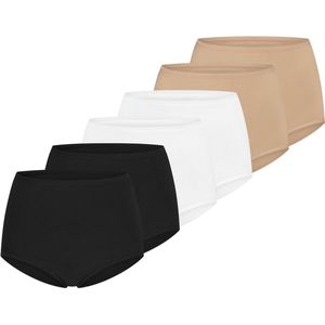 Schiesser Dames maxi slip 6 pack 95/5 organic cotton