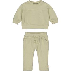 Levv Sweater Ken en Broek Koos Soft Green maat 80