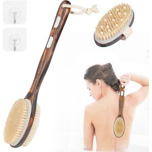 Lange Handgreep Badborstel voor Douche en Peeling