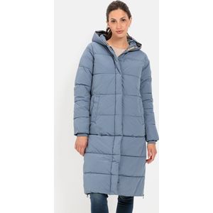 camel active Lang puffer jack van gerecycled polyester - Maat womenswear-36 - Licht Blauw