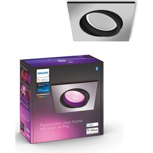 Philips Hue Centura Inbouwspot - White and Color Ambiance - GU10 - Aluminium - 6W - Vierkant - Bluetooth