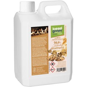 KieselGreen 5 Liter Bio-Ethanol met Cookie Aroma - Bioethanol 96.6%, Veilig voor Sfeerhaarden en Tafelhaarden, Milieuvriendelijk - Premium Kwaliteit Ethanol voor Binnen en Buiten