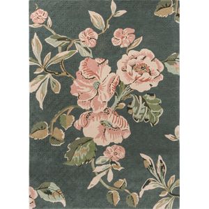 Laura Ashley Aylworth Trail Fern Green vloerkleed - maat 200 x 280 cm