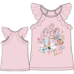 Disney Princess T-shirt - Princess Forever - lichtroze - maat 110 (5 jaar)