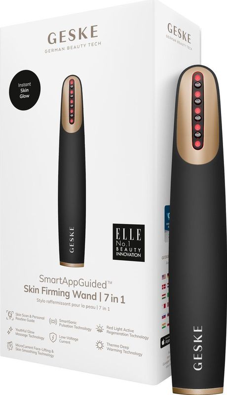 GESKE - Skin Firming Wand - Huidverzorging - 7 in 1 - MicroCurrent Facelift - Rode LED Light Technology