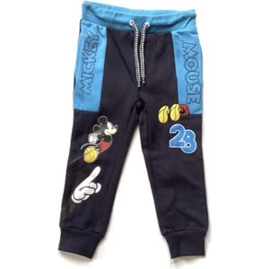 Disney Mickey Mouse joggingbroek donkerblauw/blauw maat 98