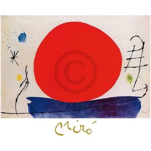 Kunstdruk Joan Miro - Senzo titolo, 1967 80x60cm