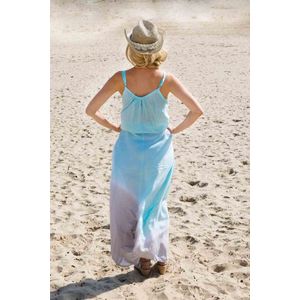 Mzury - Maxi Dress Strandjurk Batik Mint Gray - S/M - Strandmode - Beach-dress - Sarong dress