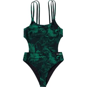 Mystic Jorun Cut Out Swimsuit - 240251 - Black / Green - 42