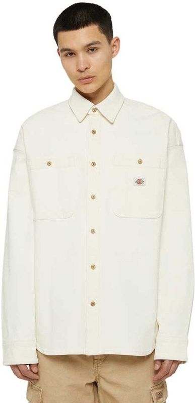 Dickies Houston Overhemd Met Lange Mouwen Beige M Man