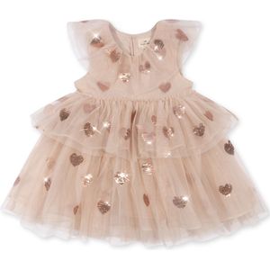 Konges Sløjd Yvonne Hartjes jurk met sequins - Coeur Sequins - Maat 9 mnd
