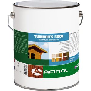 Afinol Tuinbeits Roco Transparant Grenen 5 liter - Buitenbeits - Sterk impregnerend - Geschikt voor schutting, hek, tuinmeubel en vlonder - 11 populaire kleuren