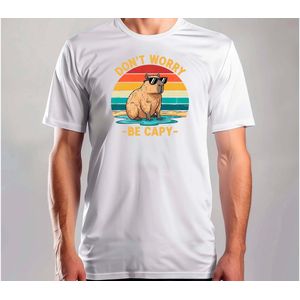 Don't Worry Be Capy - T Shirt - CuteGift - AdorableGift - GiftVibes - SoCute - SchattigCadeau - LiefCadeau - CadeauVibes - ZoLief - Capy - Capybara