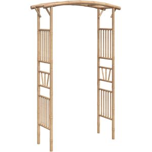 vidaXL Rozenboog 118x40x187 cm bamboe - Rozenboog - Rozenbogen - Terrasboog - Tuinboog