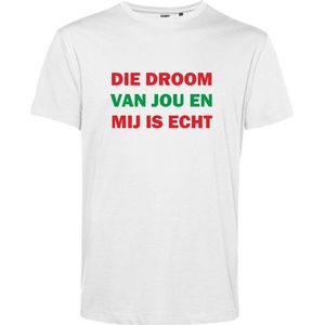 T-shirt kind Die droom van jou en mij is echt | NEC Supporter | Nijmegen | Bekerfinale | Wit | maat 140
