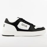 Versace Jeans Couture - Sportschoenen - Zwart - Heren - Leer - Met Bedrukt Logo