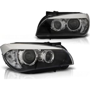 Koplampen dual halo rims BMW X1 E84 10 09-07 12 AE LED ZWART