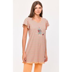 Woody Meisjes-Dames Pyjama multicolor streep - maat 104/4J