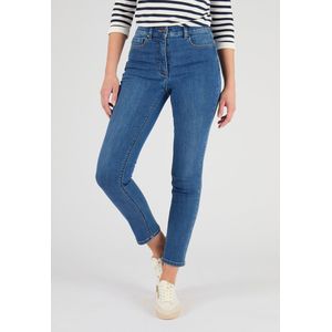 Damart - Jeans slim fit 7/8-broek 5 zakken Perfect Fit by Damart - Dames - Blauw - 50