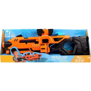 Waterpistool van 60 cm - Buitenspel voor kinderen - 048189 - Oranje - Plastic - Kinder Speelgoed - Strandspel - Zwembad - Besproeien - Vanaf 6 jaar