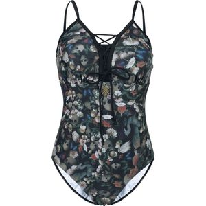 Harry Potter Forbidden Forest Vibes Dames Zwempak - meerkleurig - S