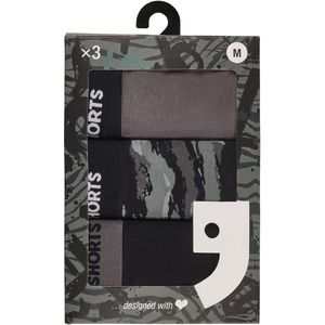 Happy Shorts - Boxershorts - Grijs - 6er-Pack - Jersey